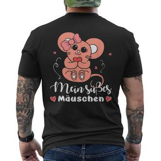 Mein Süßes Mäuschen Valentine's Day Mausi T-Shirt mit Rückendruck - Seseable De