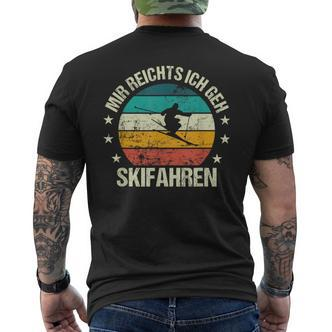 Mir Reichts Ich Geh Skiing Retro Skier Vintage Ski T-Shirt mit Rückendruck - Seseable De
