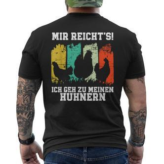 Mir Reichts Ich Geh Zu Meine Hühnern S T-Shirt mit Rückendruck - Seseable De