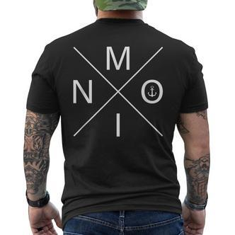 Moin Hamburg Norden Anchor Moin Ist Schon Gesabbel Black S T-Shirt mit Rückendruck - Seseable De