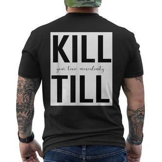 Motivation Schwarzes Kurzärmliges Herren-T-Kurzärmliges Herren-T-Shirt Kill Your Fears Mentally, Till in Weiß - Seseable De