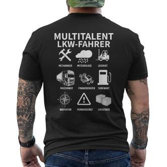 Multitalent Truck Driver Driver Driver T-Shirt mit Rückendruck - Seseable De