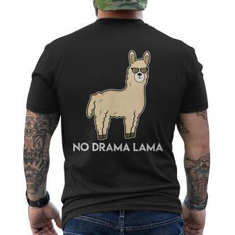No Drama Lama Fun For Lama & Alpaka Fans T-Shirt mit Rückendruck - Seseable De
