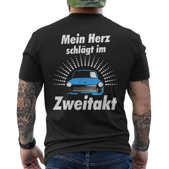 Ostdeutschland Ossi Two Stroke Trabbi Idea T-Shirt mit Rückendruck - Seseable De