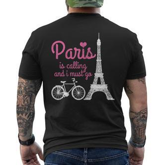 Paris France Eiffel Tower Souvenir T-Shirt mit Rückendruck - Seseable De