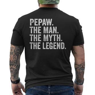 Pepaw Der Mann Der Mythos Die Legende Opa-Vatertag T-Shirt mit Rückendruck - Seseable De