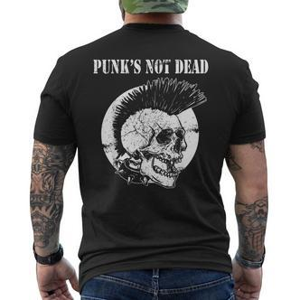 Punk's Not Dead Punker Punk Rock Concert Skull S T-Shirt mit Rückendruck - Seseable De