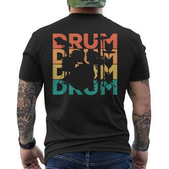 Retro Vintage Drums For Drummers & Drummers T-Shirt mit Rückendruck - Seseable De