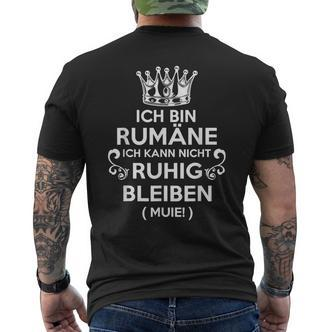 Rom Staat Rumänisch Geschenk Romania Fans T-Shirt mit Rückendruck - Seseable De