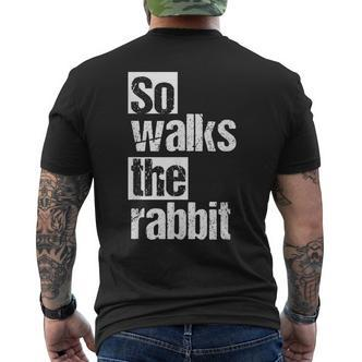 So Lauf Der Hase So Walks The Rabbit T-Shirt mit Rückendruck - Seseable De