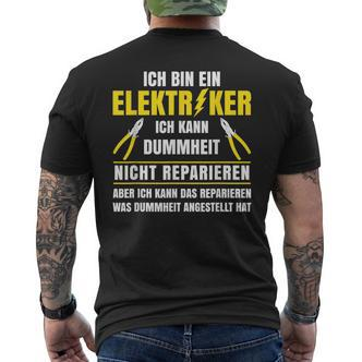 Stromriker Dummheit Reparieren Electronics German Language T-Shirt mit Rückendruck - Seseable De