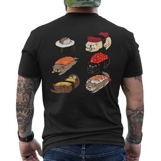 Sushi Otter T-Shirt mit Rückendruck - Seseable De