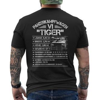 Tank Driver Tank Carrier Vi Tiger Tank Black S T-Shirt mit Rückendruck - Seseable De