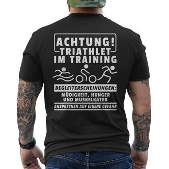 Triathlon I For Triathletes Triathletes T-Shirt mit Rückendruck - Seseable De