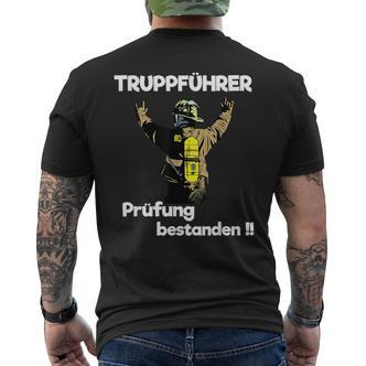 Truckührer Und Cooler Feuerwehrmann Text In German T-Shirt mit Rückendruck - Seseable De
