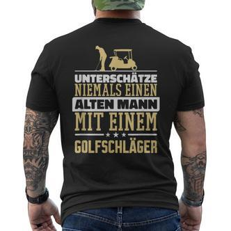Underschatz Nie Einen Alten Mann Golf Club T-Shirt mit Rückendruck - Seseable De