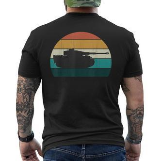 Vintage Tiger Tank World War 2 Ww2 History Retro Sunset S T-Shirt mit Rückendruck - Seseable De