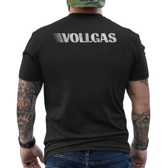 Vollgas Saufen Party Motorsport T-Shirt mit Rückendruck - Seseable De