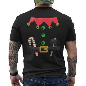 Weihnachtself Kostüm Wichtel Elf Lustige Weihnacht T-Shirt mit Rückendruck - Seseable De