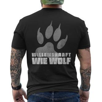 Willenskraft Wie Wolf In Wildnis In 7 Vs Kanada T-Shirt mit Rückendruck - Seseable De