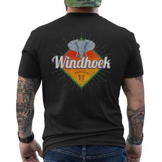Windhoek Namibia Retro Elefant Vintage Afrika Souvenir T-Shirt mit Rückendruck - Seseable De