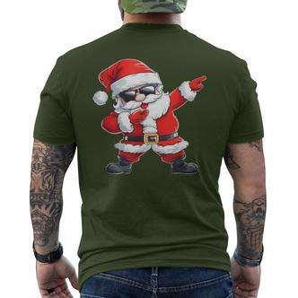 Dabbing Santa Claus With Christmas Hat Santa Claus T-Shirt mit Rückendruck - Seseable De