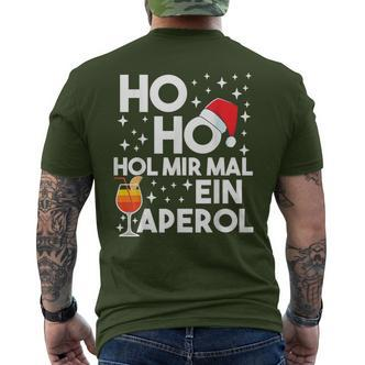 Ho Ho Hol Mir Mal An Aperol Winter Christmas Aperol T-Shirt mit Rückendruck - Seseable De