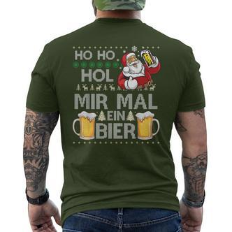 Ho Ho Hol Mir Mal Ein Bier Ugly Christmas Sweater T-Shirt mit Rückendruck - Seseable De