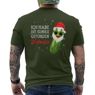 Ich Habe Die Weihnachtsgurke Finden Christmas Black T-Shirt mit Rückendruck - Seseable De