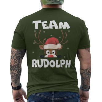 Team Rudolph Xmas Reindeer Deer Lover T-Shirt mit Rückendruck - Seseable De
