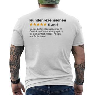Bester Justice Enforcement Officer T-Shirt mit Rückendruck - Seseable De