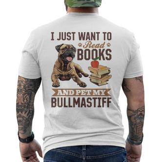 Bullmastiff Hunderasse Ich Möchte Nur Bücher Lesen Und Meine Streicheln T-Shirt mit Rückendruck - Seseable De