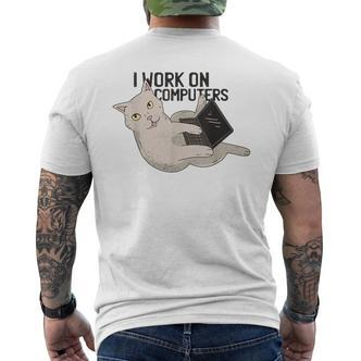 Cat Cat Kitten Programmer Computer Science T-Shirt mit Rückendruck - Seseable De