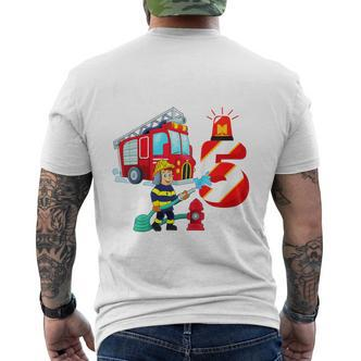 Children's Birthday Feuerwehr Fire Brigade Attention Ich 80 T-Shirt mit Rückendruck - Seseable De
