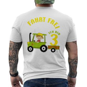 Children's Birthday Ich Bin 3 Jahre Traktor Boy T-Shirt mit Rückendruck - Seseable De