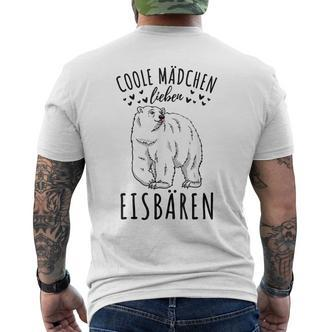 Coole Mädchen Lieben Eisbären T-Shirt mit Rückendruck - Seseable De