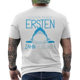 Ich Habe Meinen Ersten Zahn Verloren German Blue T-Shirt mit Rückendruck - Seseable De