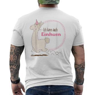 Lama Ich Kann Auch Einhorn By Nici T-Shirt mit Rückendruck - Seseable De