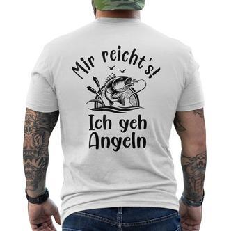 Mir Reichts Ich Geh Angeln Angler  Sayings Gray T-Shirt mit Rückendruck - Seseable De