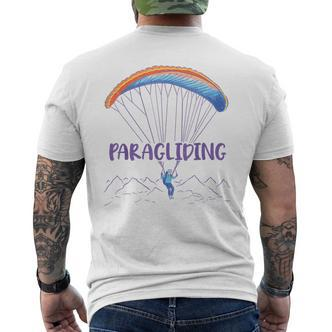Paraglider Text Auf Parachute Mit Paraglider Flies In Gray T-Shirt mit Rückendruck - Seseable De