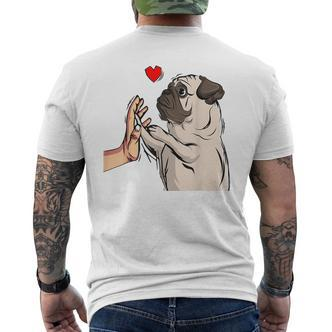 Pug Love Dog Holder  Idea T-Shirt mit Rückendruck - Seseable De