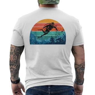 Retro Underwater Scuba Diving Water Rat Diving T-Shirt mit Rückendruck - Seseable De
