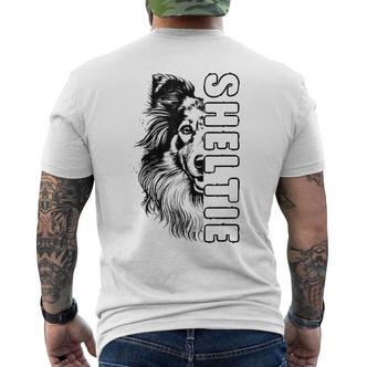 Sheltie Hund Herrchen Frauchen Hunde T-Shirt mit Rückendruck - Seseable De