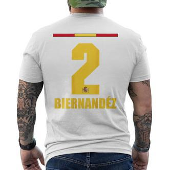 Spain Sauf Jersey Biernandez Saufamen T-Shirt mit Rückendruck - Seseable De