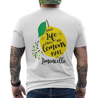 Wenn Das Leben Dir Zitronen Gibt Macht Limoncello Positive S T-Shirt mit Rückendruck - Seseable De