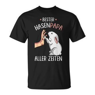 Bester Hasen Papa Aller Zeiten T-Shirt, Lustiges Schwarz Tee - Seseable De