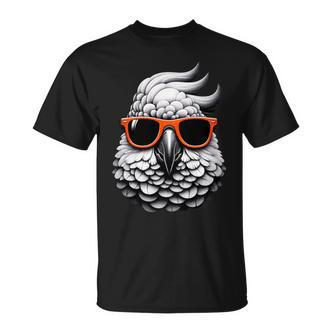 Cooler Kakaduogel Trägt Sonnenbrille Grafik Kunst T-Shirt - Seseable De