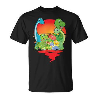 Cute Dinosaur Dinosaurs Prehistoric Dinos T-Shirt - Seseable De
