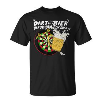 With Dart And Bier Dum Bin Ich Hier Dart T-Shirt - Seseable De