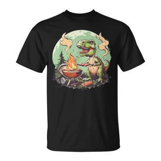 Dinosaurier-Sommergrill Für Freunde Und Familie T-Shirt - Seseable De
